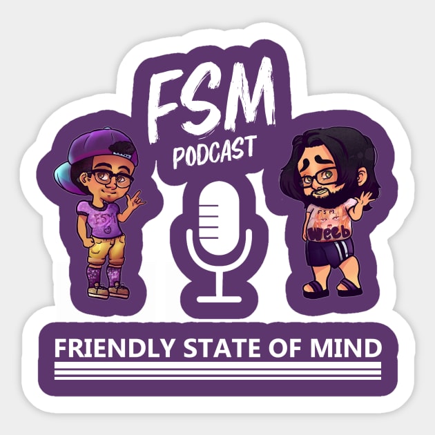 Friendly State of Mind Logo Sticker by LilStarDoodles